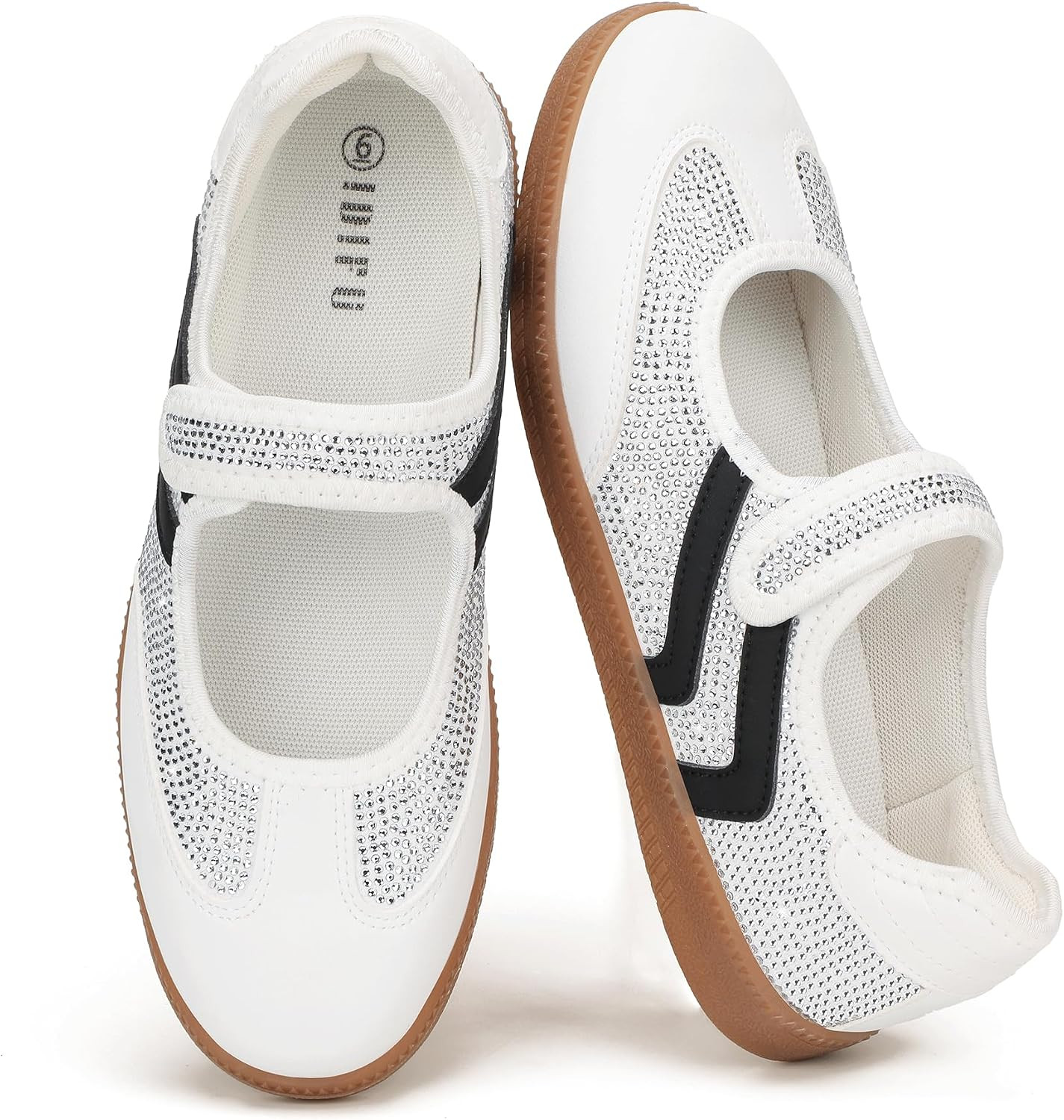 IDIFU Mary Jane Sneakers for Women Retro Fashion Casual Ballet Flats | Amazon (US)