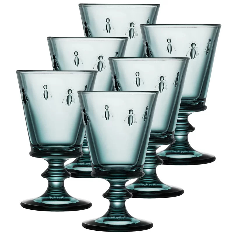 Napoleon Bee 8 oz. Glass Goblet (Set of 6) | Wayfair North America