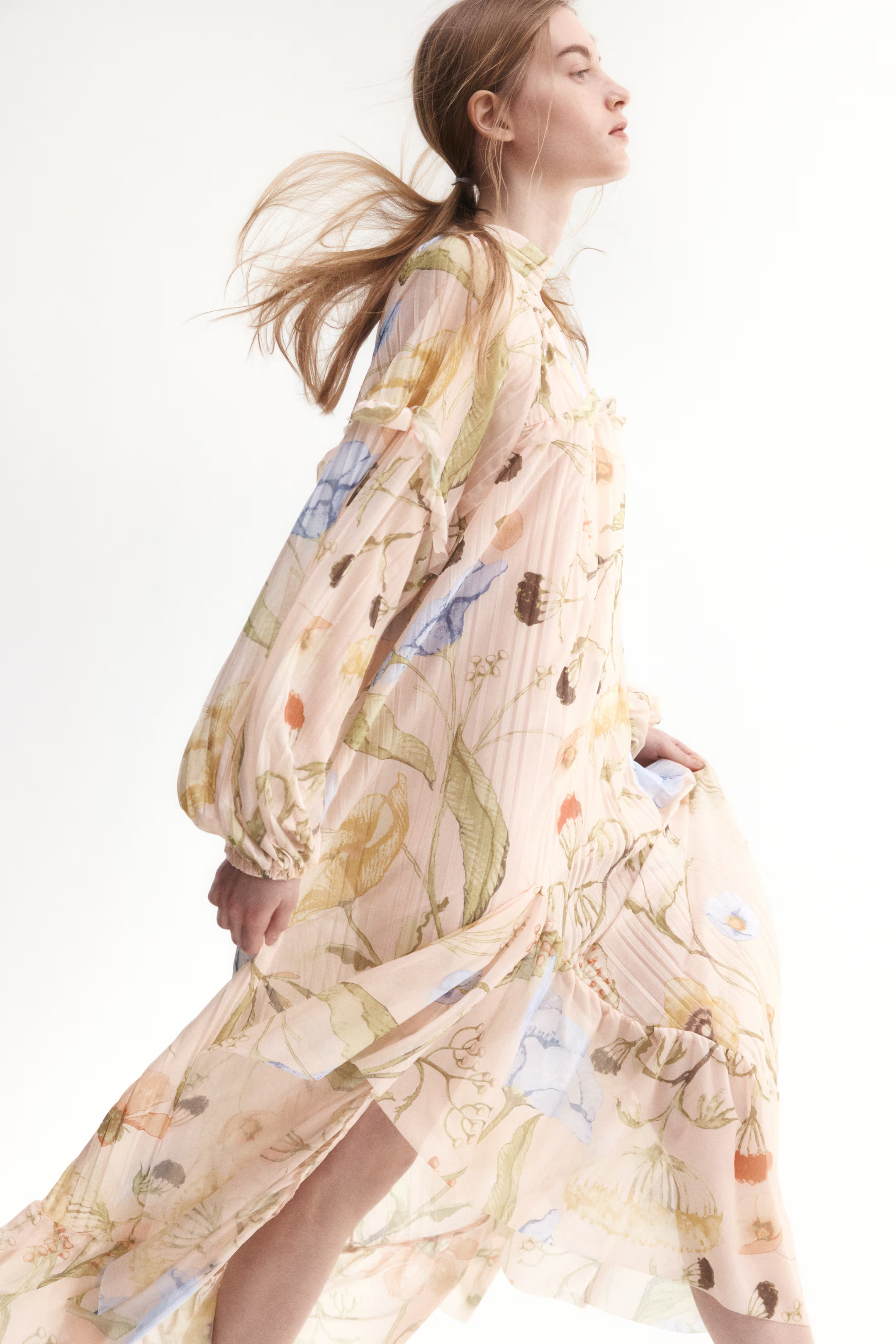 Flounce-Trimmed Maxi Dress | H&M (US + CA)