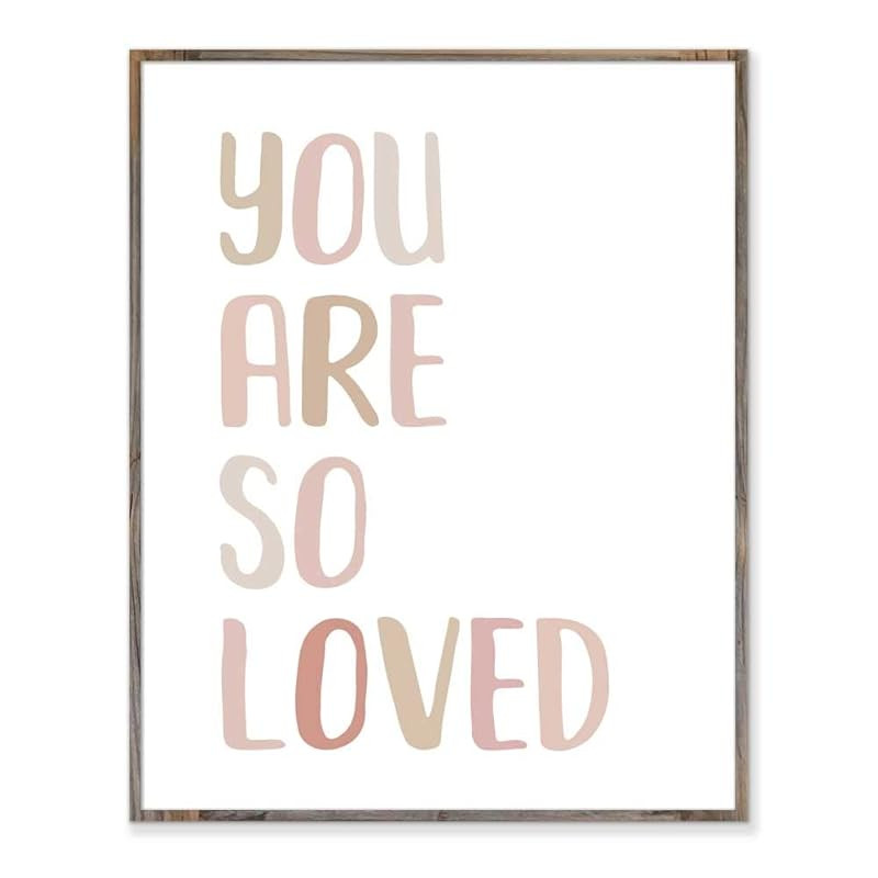 You Are So Loved, Art Print, Neutral Nursery Art, Nursery Quote, Baby Room Decor, You Are So Love... | Amazon (US)