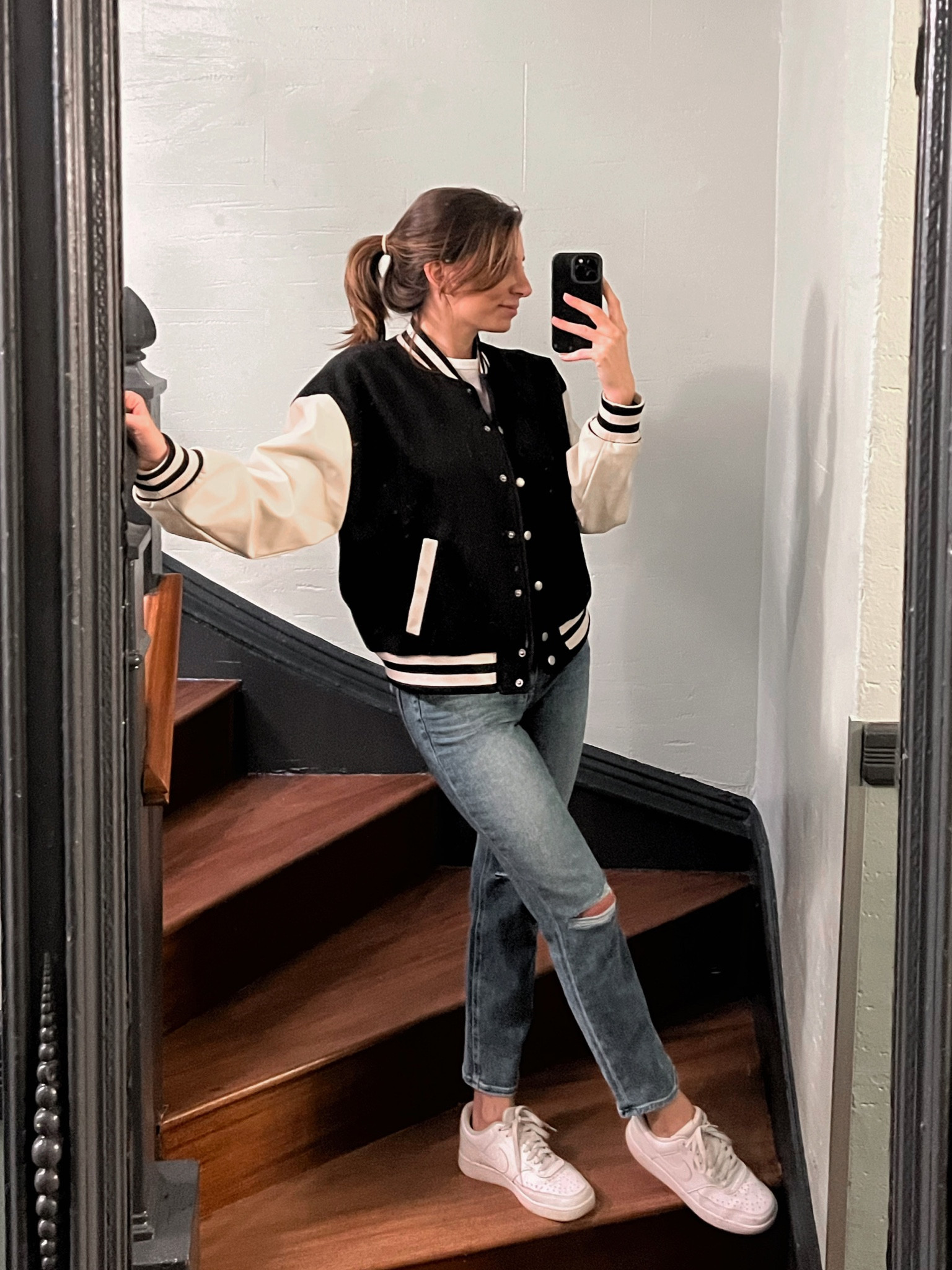 Steve Madden varsity jacket! 

#LTKunder100 #LTKSeasonal