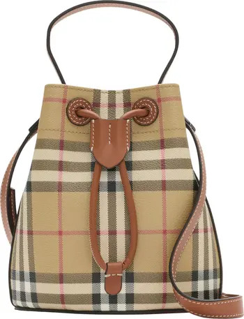 Mini Check Bucket Bag | Nordstrom