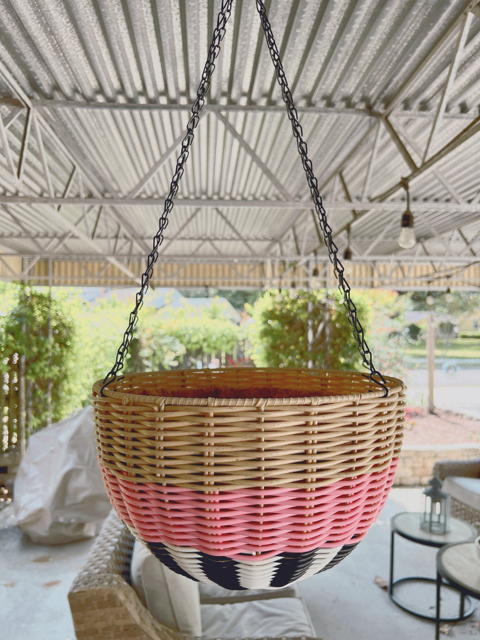 Turn any basket into a hanging planter DIY with these two items from Lowe’s! Easy and inexpensive DIY for spring all you need is to add your favorite flowers! 

#LTKhome #LTKSeasonal