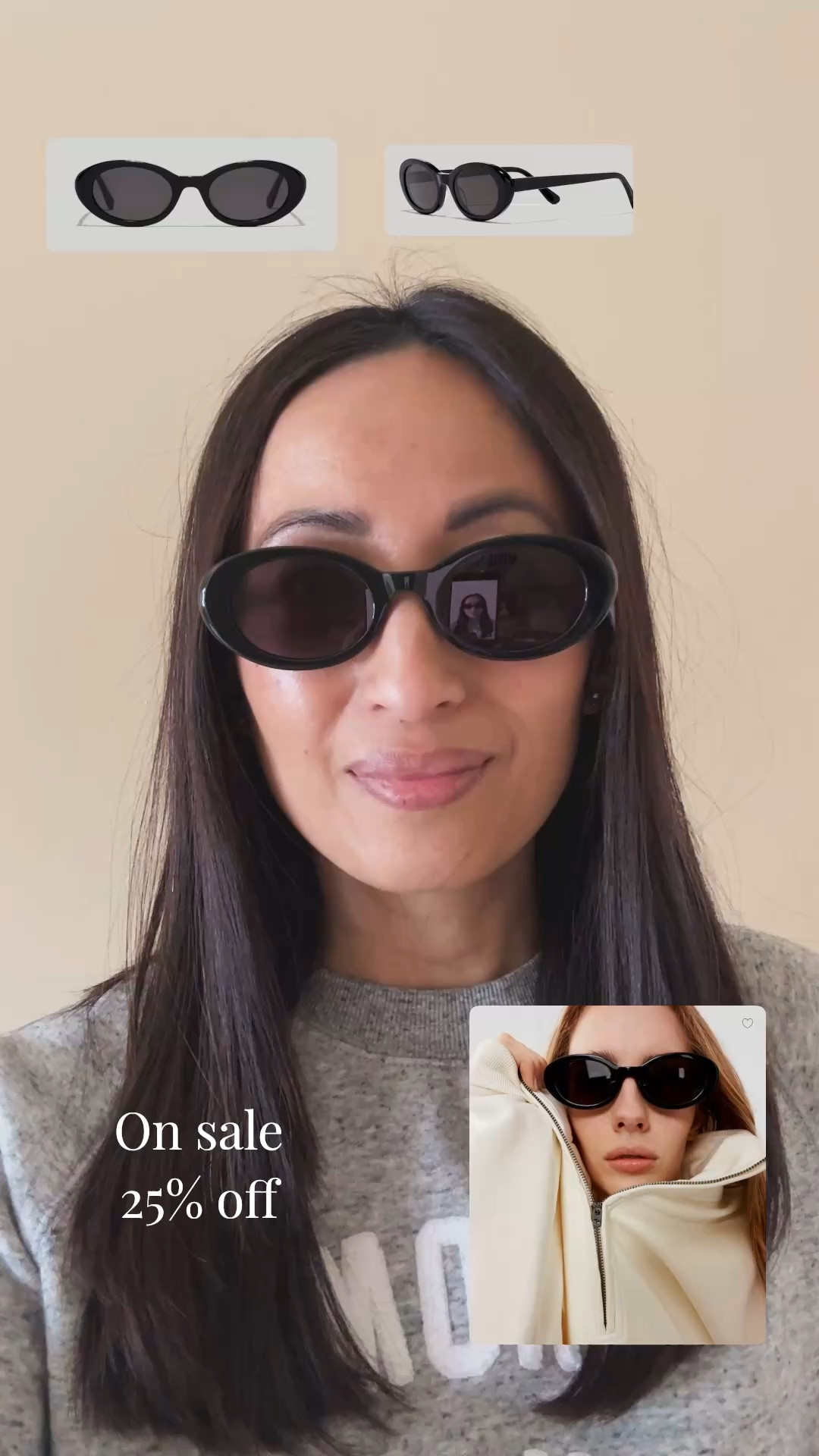 Spring break. Vacation  Cute sunglasses on sale 25% off @Madewell . I’m trying to branch out from my long time oversized rectangle shape. Chic oval style and the quality feels good for the price. Also comes in 3 other colors. 


#LTKOver40 #LTKFestival #LTKTravel