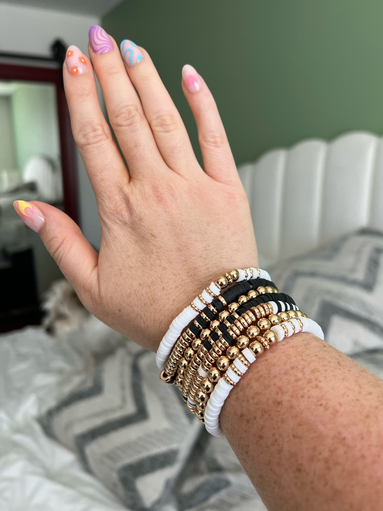 Neutral bracelet stack. 

#LTKSeasonal #LTKstyletip #LTKwedding