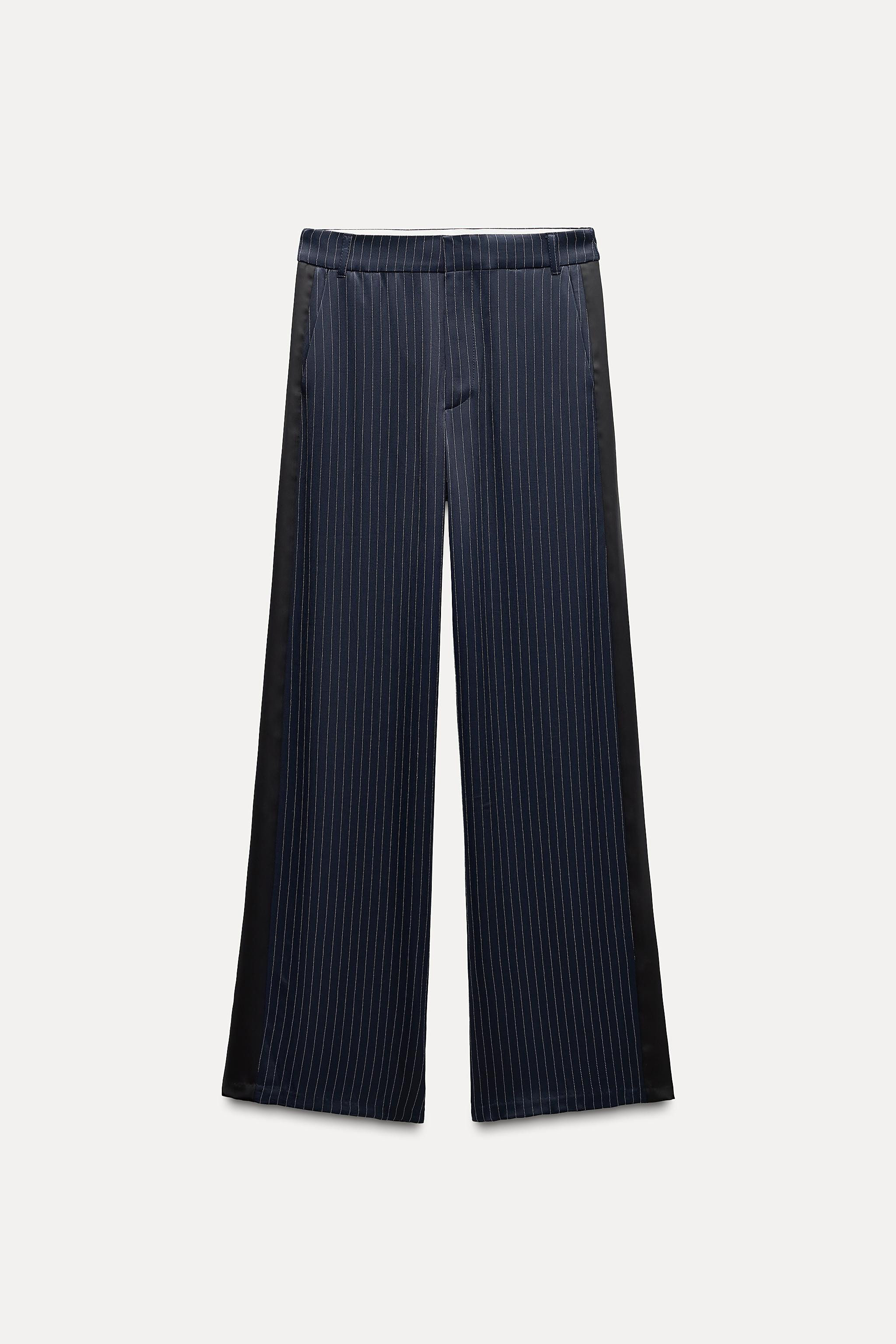 SATIN PINSTRIPE PANTS | Zara US