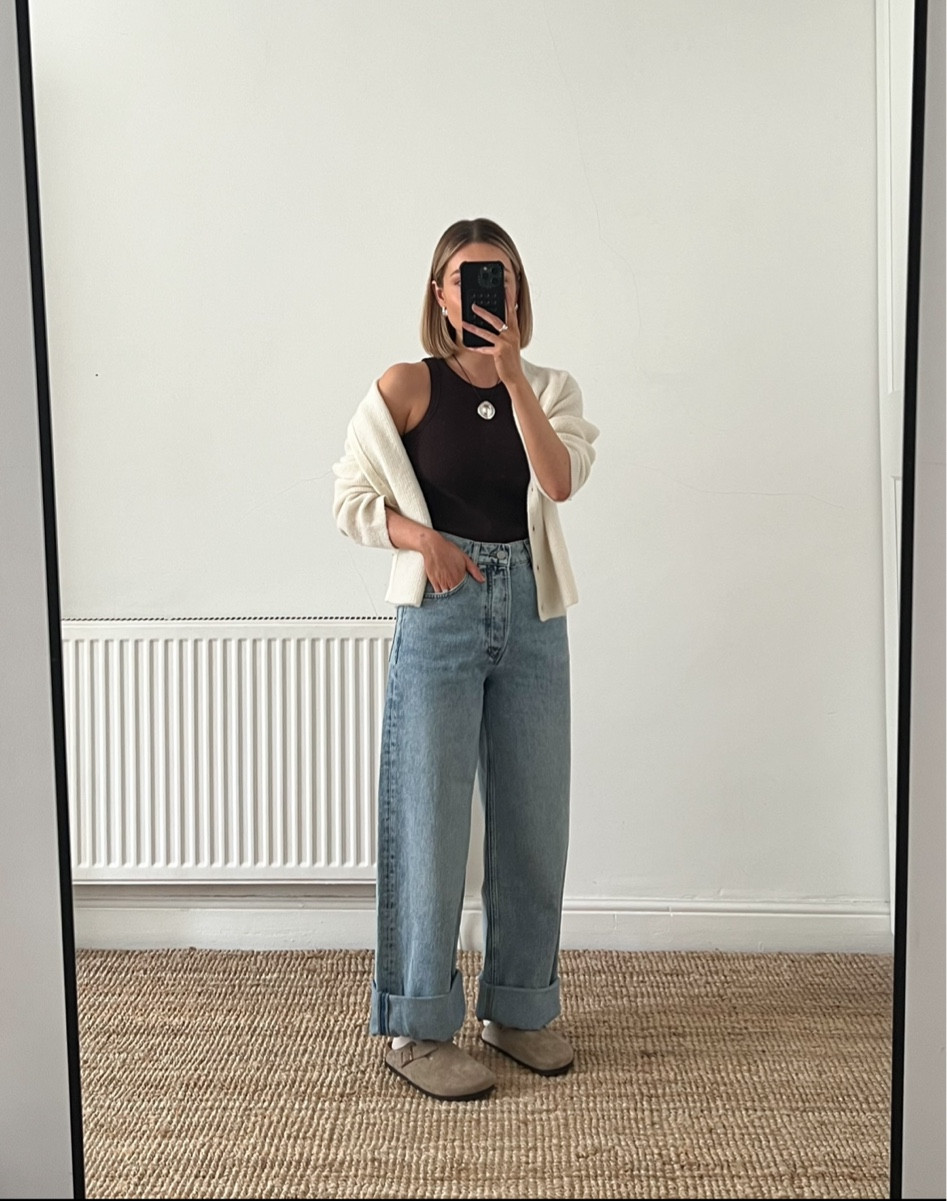 A casual spring look #springstyle #neutralstyle #minimalstyle 