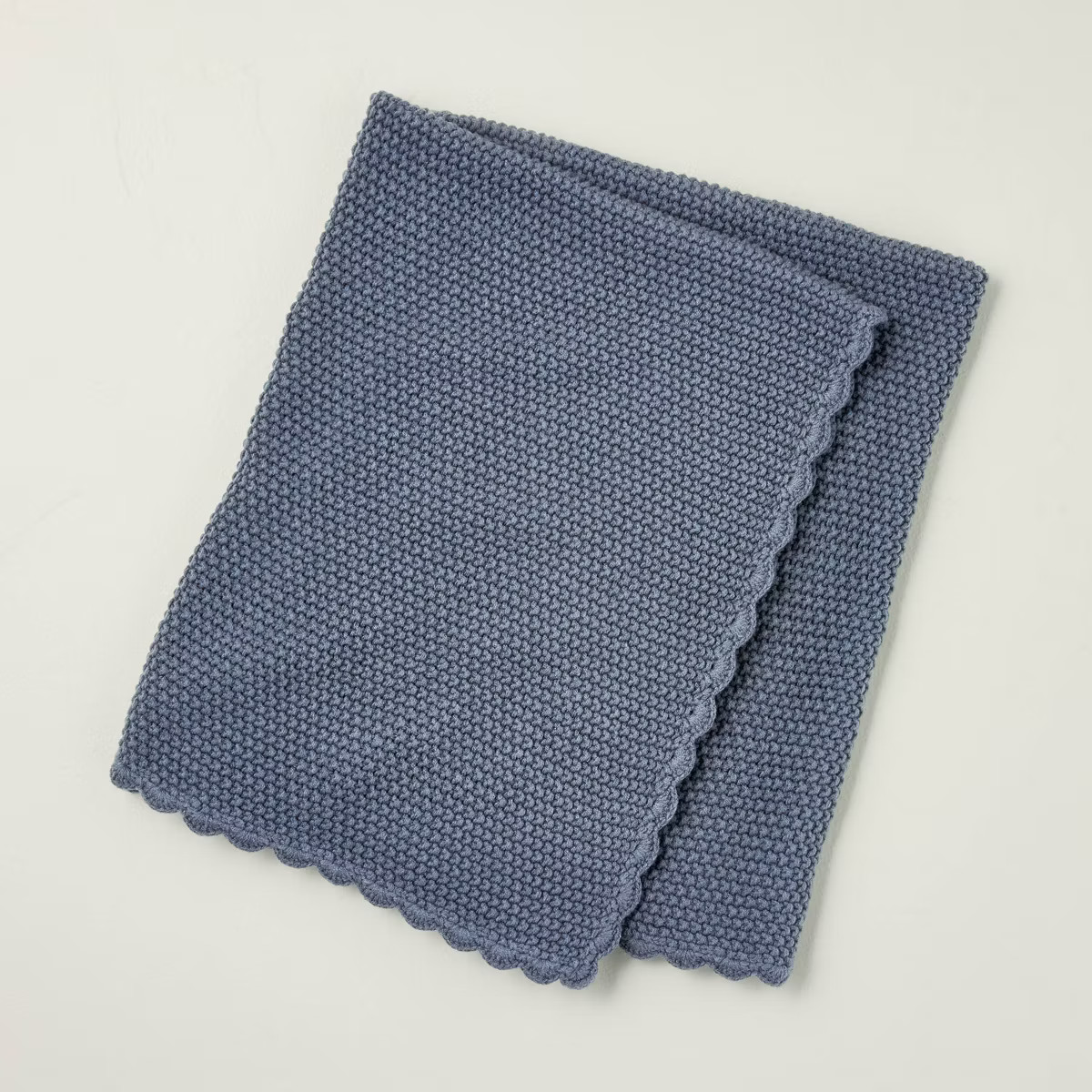 30"x40" Knit Baby Blanket Blue - Hearth & Hand™ with Magnolia | Target