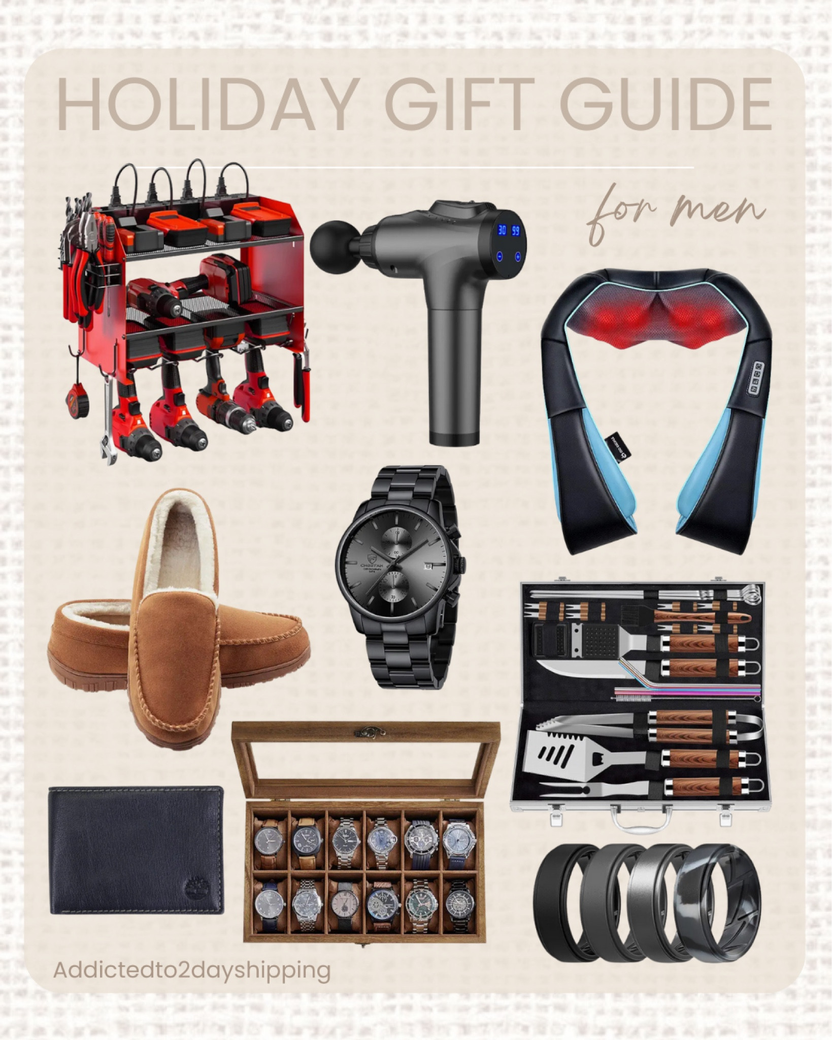 Holiday gift guide for men!

Men’s gift guide, men’s gift ideas, holiday gift ideas for men, men’s slippers, men’s watch, men’s watch case, men’s grilling tools, men’s wallet  

#LTKHoliday #LTKGiftGuide #LTKmens