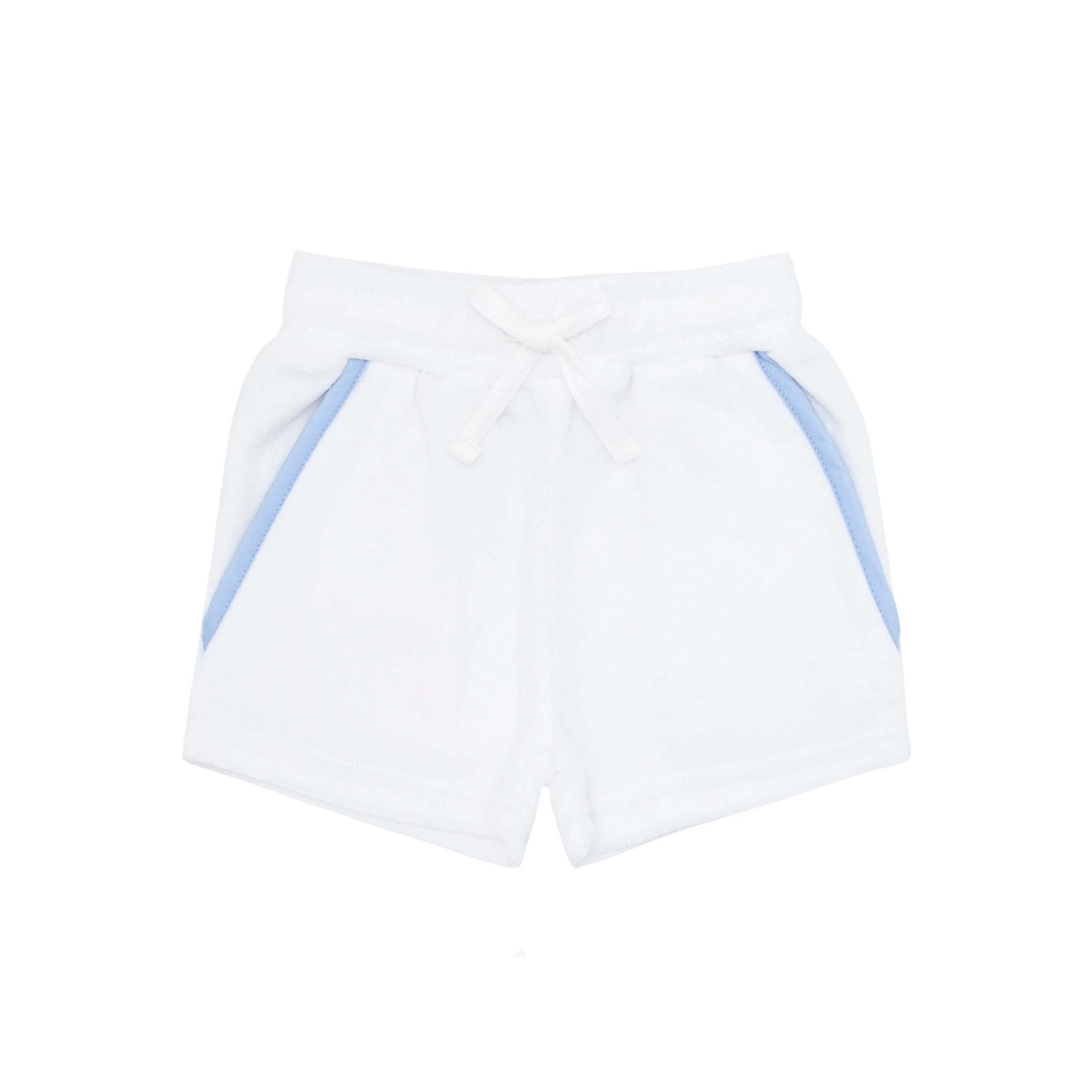 boys powder blue stripe french terry short | minnow