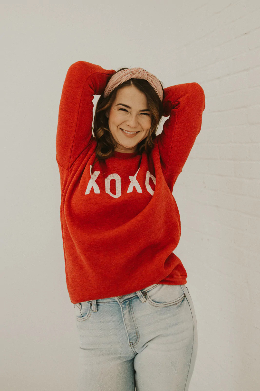 Xoxo Sweatshirt-Cranberry Heather | Love Olive Co