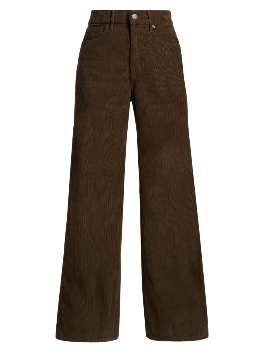 Veronica Beard Taylor Corduroy High-Rise Pants | Saks Fifth Avenue | Saks Fifth Avenue
