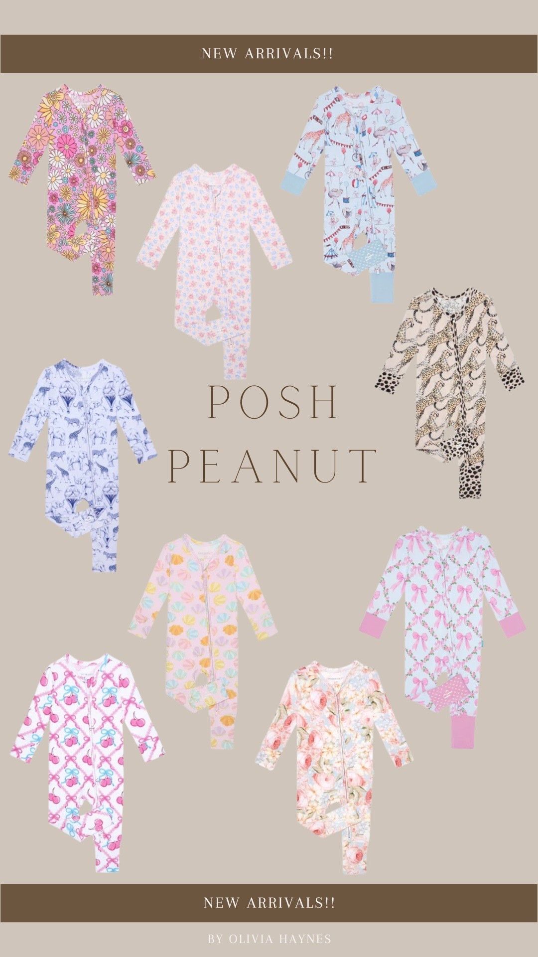 the softest sleepers! most of blakeleigh’s pajamas are Posh Peanut! 🫶🏼