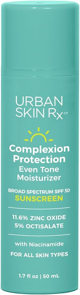 USRx® Complexion Protection Moisturizer with SPF 30, Sheer, Lightweight, Non-Pore Clogging Cream... | Amazon (US)