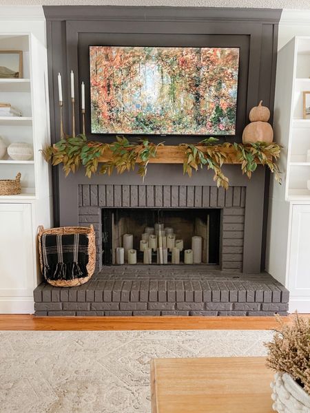 Fall living room and fireplace views.
I used 4 greenery stems on the mantle and added the terra cotta look pumpkins and throw from my decor steals fall box…

#LTKstyletip #LTKSeasonal #LTKhome