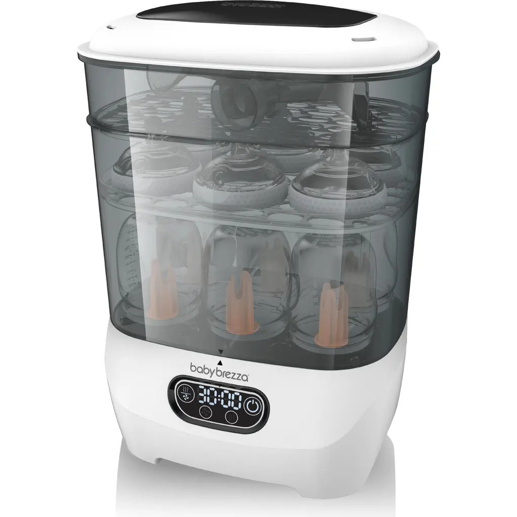 BABY BREZZA One Step Bottle Sterilizer/Dryer Advanced in White/black at Nordstrom | Nordstrom