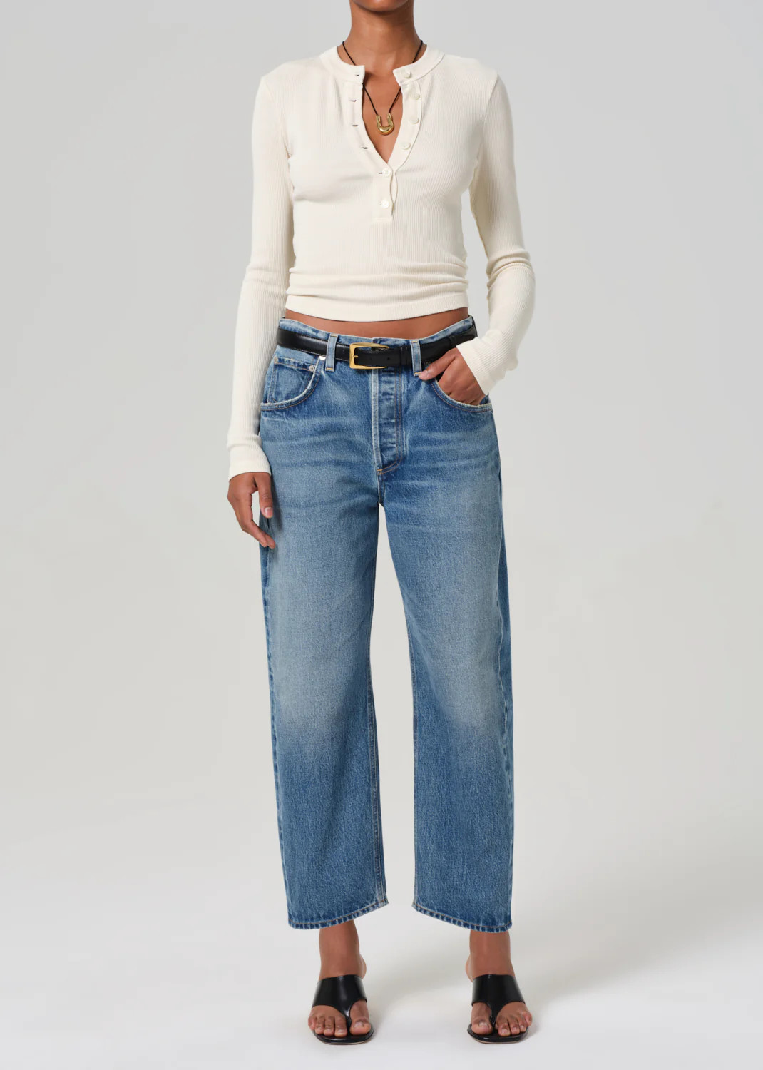 Dahlia Bow Leg Baby Roll in Pacifica | Citizens of Humanity