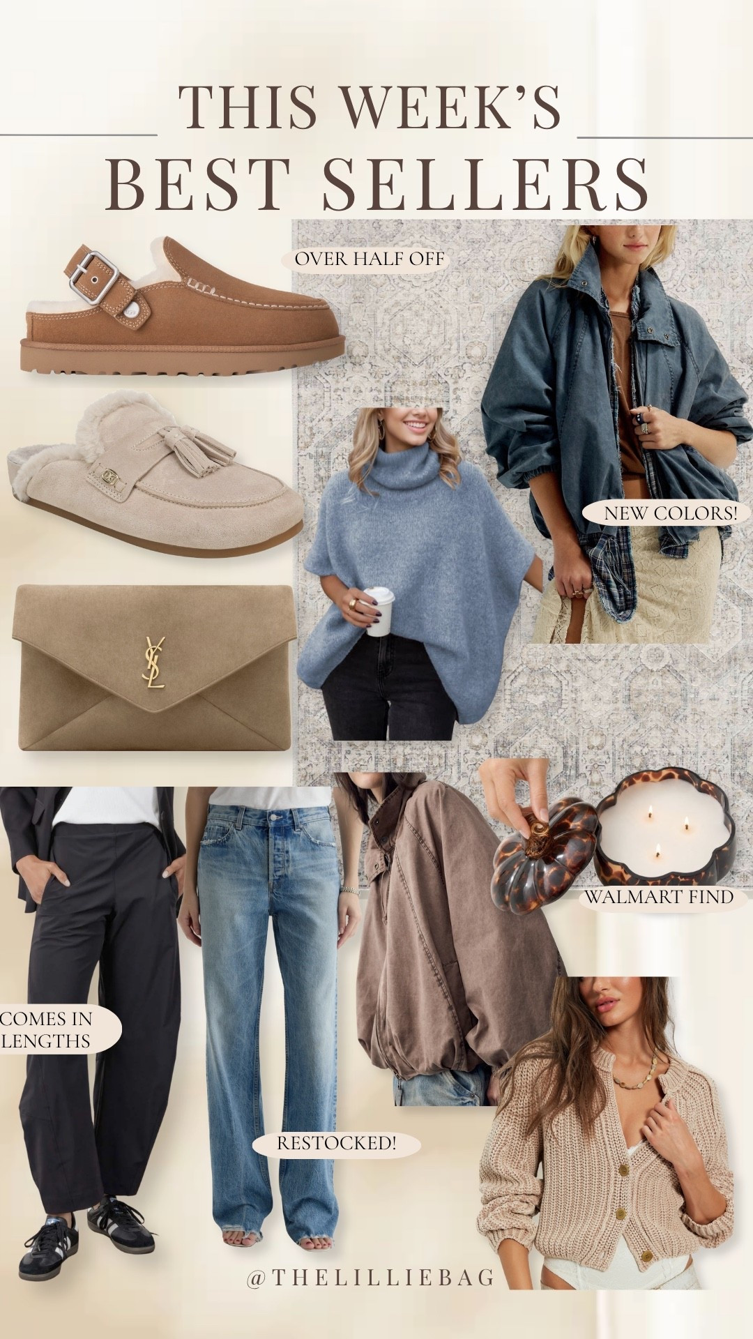 This week’s best sellers are basically a fall wardrobe starter pack 🤎🍂 Cozy layers, trending shoes, easy pants + the denim you guys keep coming back for! So many good transitional pieces to wear now and straight into cooler weather.

weekly best sellers, fall fashion 2026, fall outfit ideas, women’s fall fashion, transitional outfits, fall jackets, fall sweaters, fall shoes, suede shoes, fall denim, wide leg jeans, barrel pants, neutral fall outfits, casual fall style, fall wardrobe staples, trending fall fashion

#LTKSeasonal #LTKootd