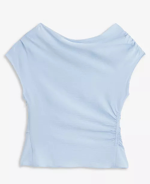 Women's Short Sleeve Asymmetric Blouse, Macy's Exclusive | Macy's