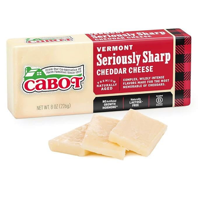 Cabot, Cheddar Seriously Sharp Bar, 8 Ounce | Amazon (US)