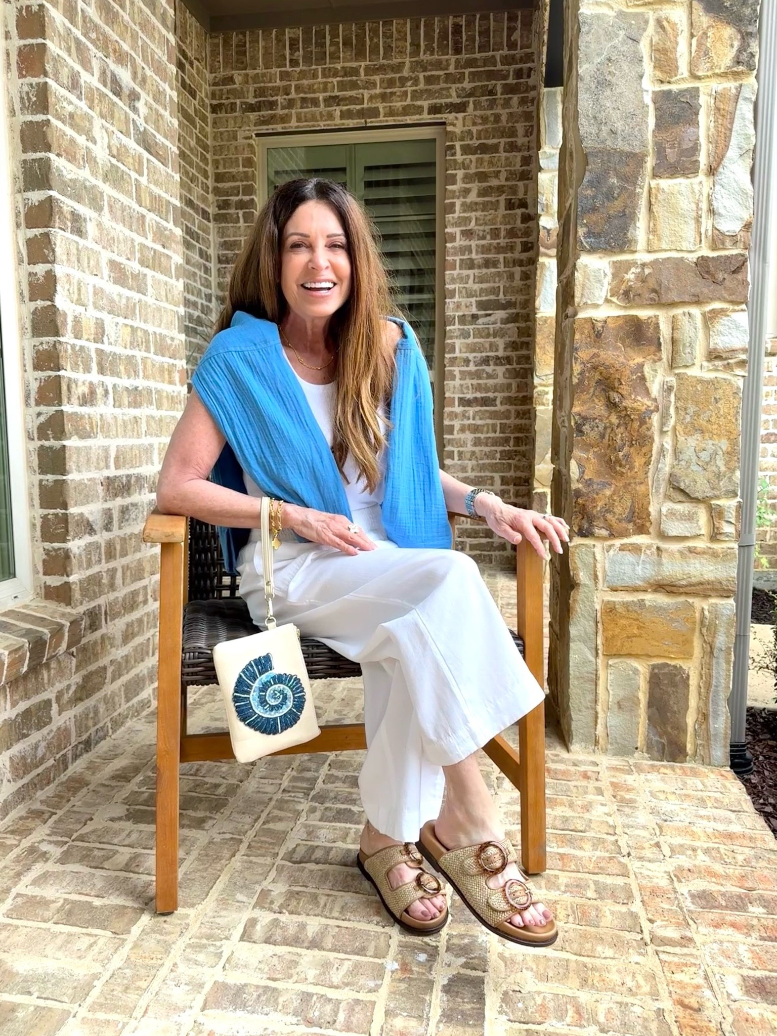 The perfect lightweight and versatile summer outfit. Cropped white wide leg pants with a ribbed tank, a gauze hoodie if the temperatures cool off and the cutest summer slides. Don’t forget the cute beaded wristlet!

I’m wearing size petite small pants and petite xs tops. Shoes are size 36 (i usually wear size 6 1/2).

Outfit available in petite, misses and women’s sizes in additional color options.

#LTKOver40 #LTKPetite #LTKdayinmylife
