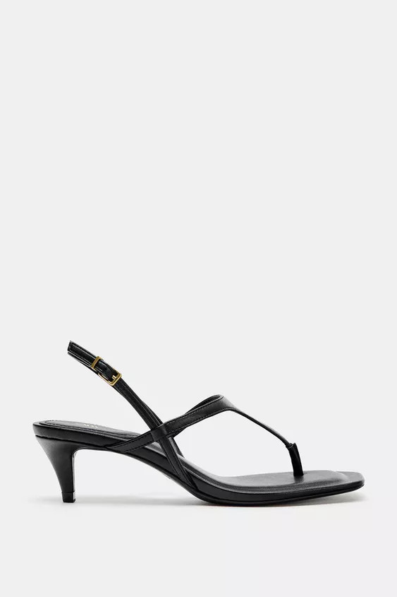 STRAPPY LEATHER SANDALS | Zara US