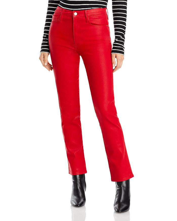 Le Sylvie Jeans in Coated Noir | Bloomingdale's (US)