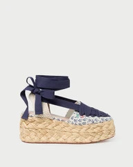 Mason Natural/Floral Platform Espadrille | Loeffler Randall