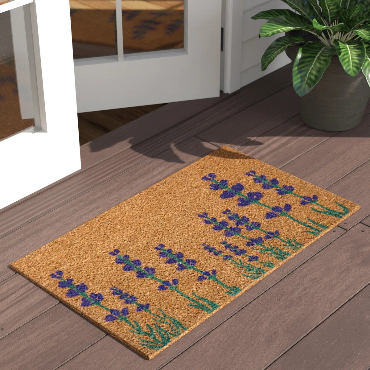 Garbutt Non-Slip Floral Doormat | Wayfair North America