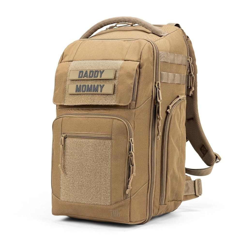 Tactical Baby Gear Everyday Diaper Bag Backpack for Men w/Changing Mat (Coyote Brown Everyday) | Amazon (US)