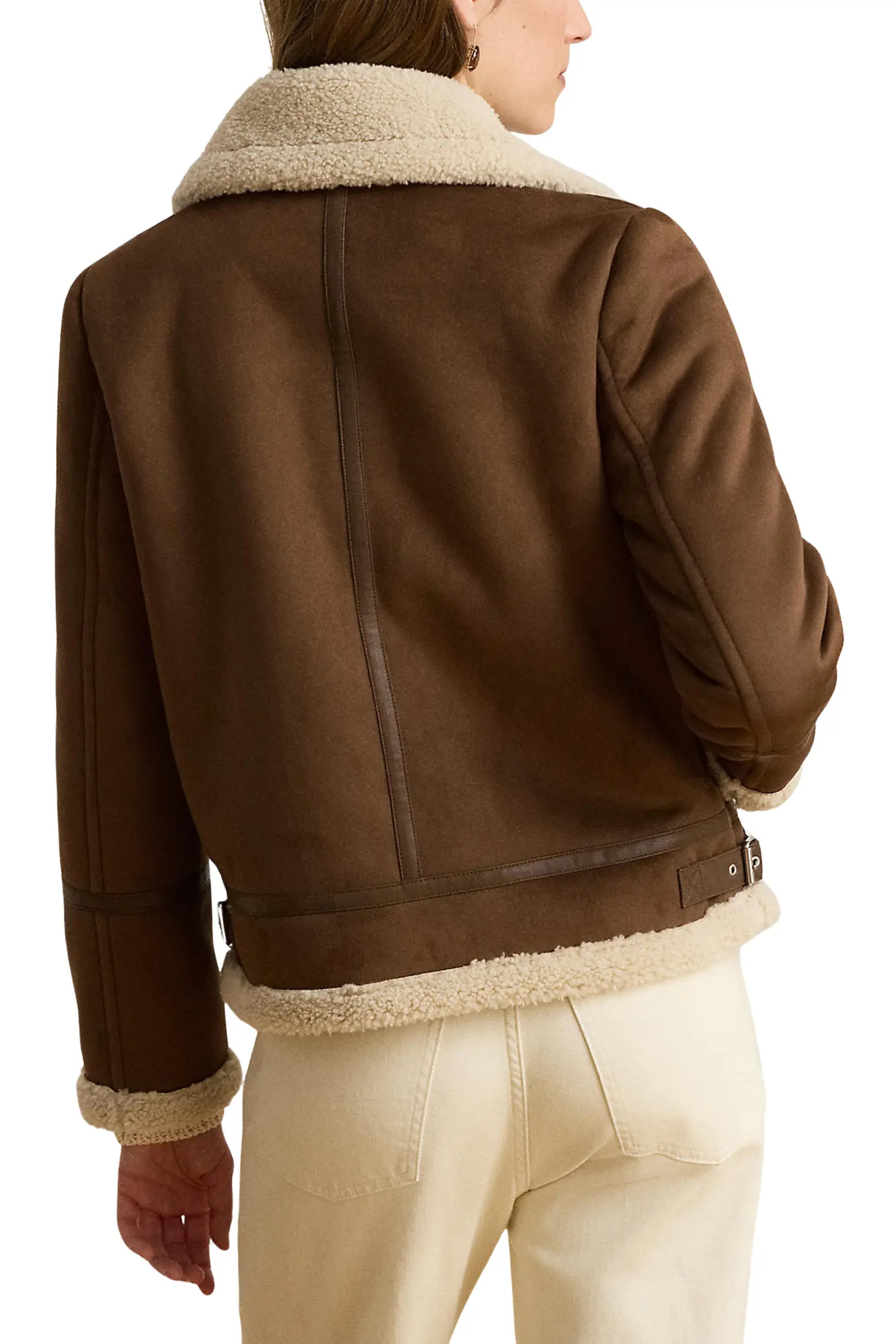 Faux Fur Trim Zip Front Jacket (Women) | Nordstrom | Nordstrom