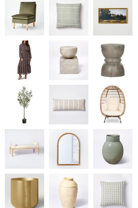 Loving these soft, muted sage, taupe and cream colors for the home the Spring. #studiomcgee #nuetralhome 

#LTKSeasonal #LTKunder50 #LTKhome