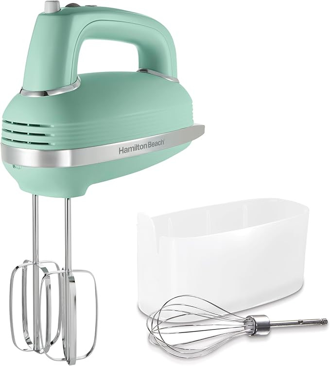 Hamilton Beach Vintage-Style 5-Speed Electric Hand Mixer, Powerful 1.3 Amp DC Motor for Effortles... | Amazon (US)