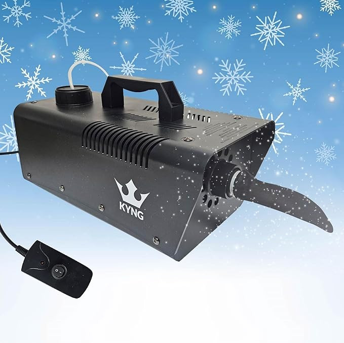 KYNG Snow Machine 650W Wired Remote Snow Maker Snowflake Maker for DJ Parties, Christmas, Holiday... | Amazon (US)