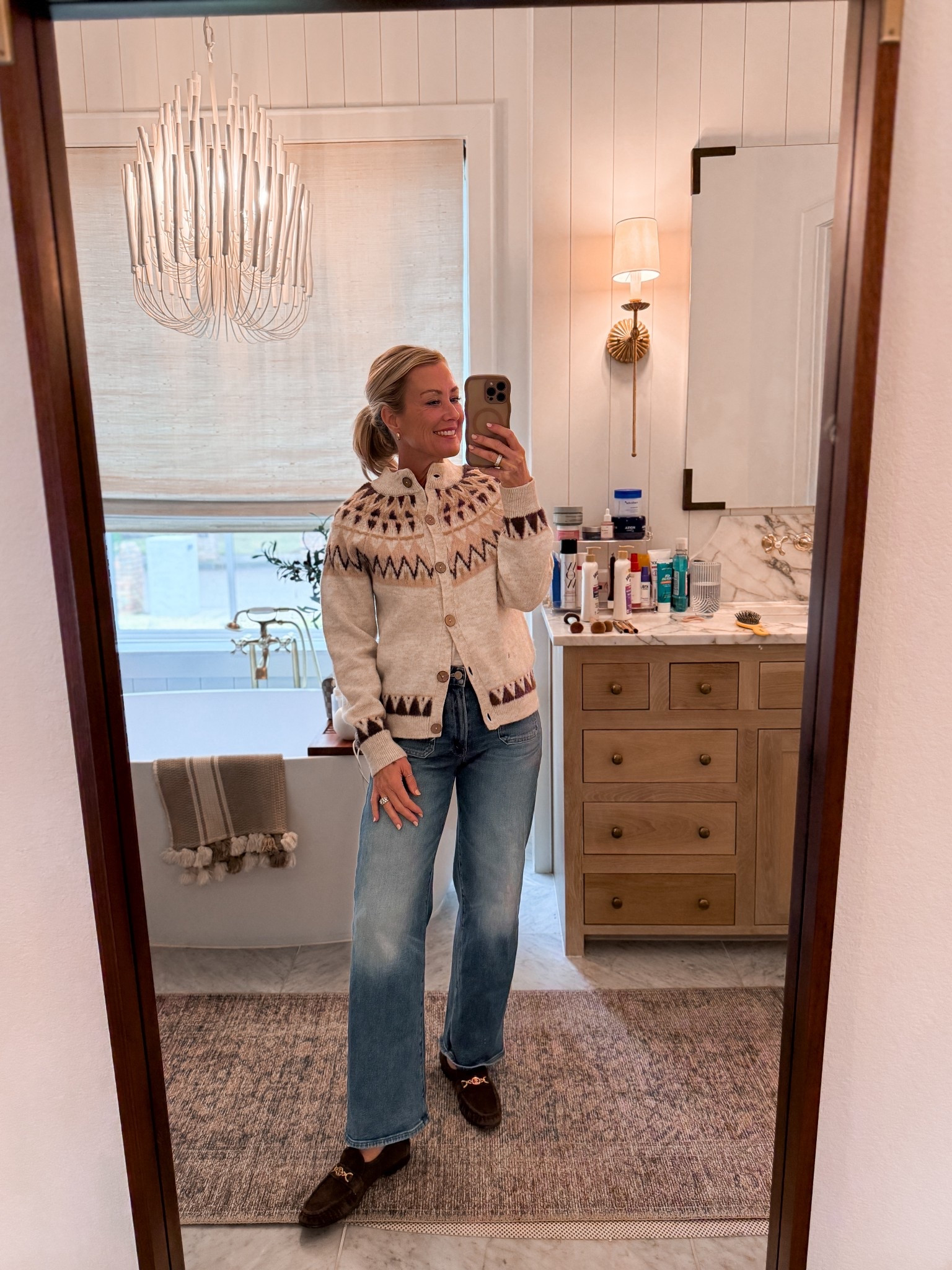 Anthro faves now on sale!! 

Sweater: xs
Jeans: 26

#LTKootd #LTKOver40