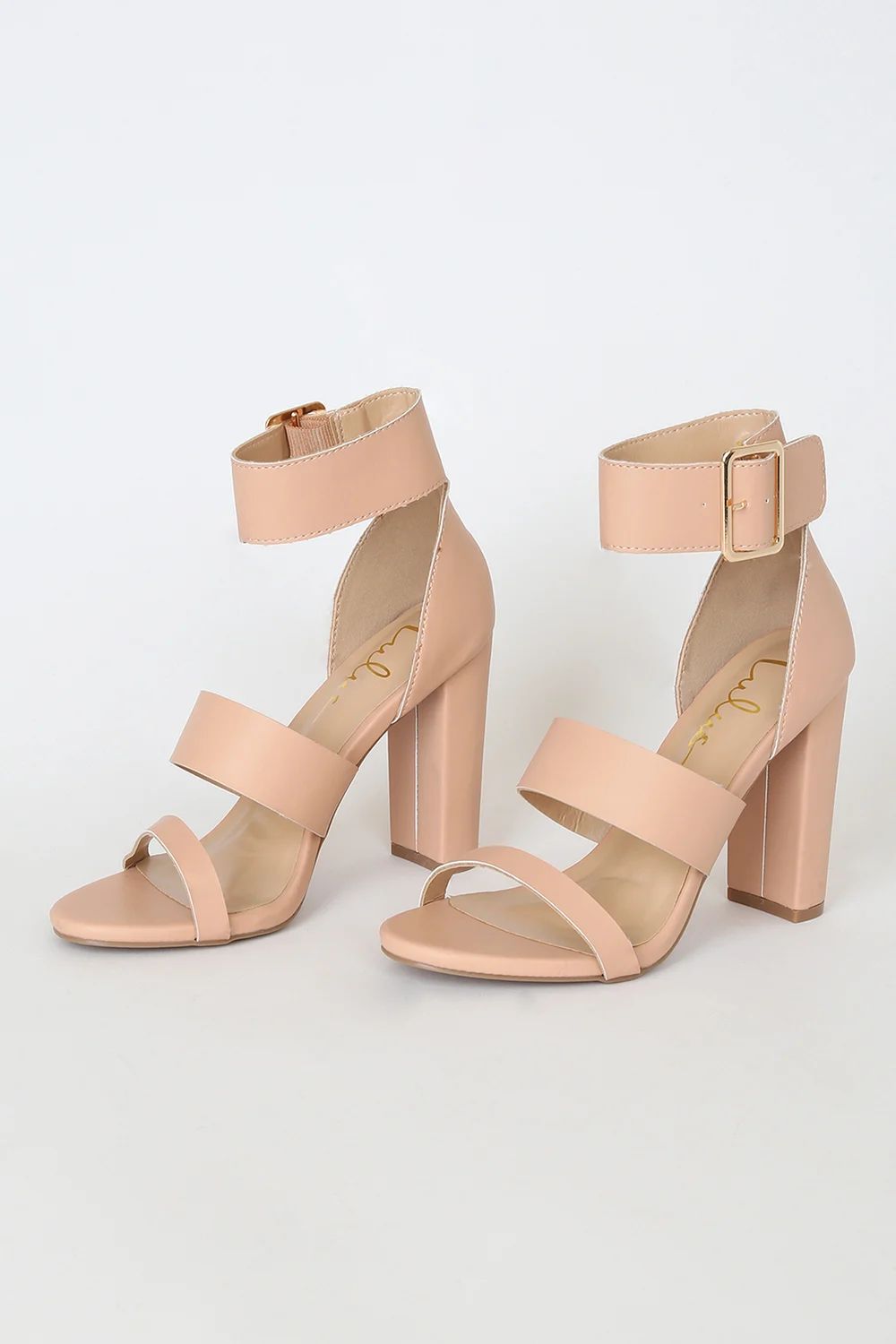 Margaret Almond Ankle-Strap Heels | Lulus (US)