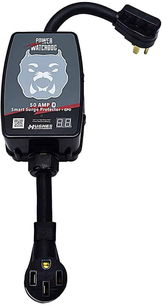 Power Watchdog PWD50EPO, Bluetooth Surge Protector with Auto Shutoff, 50 Amp, Portable | Amazon (US)