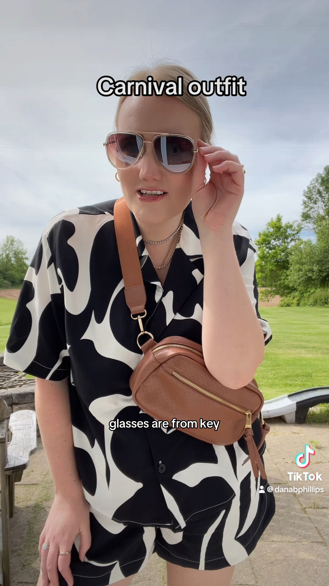 Matching set, black and white set, brown belt bag, white sneakers, sunglasses. Everyday easy summer outfit, mom outfit, midsize outfit inspo  

#LTKSeasonal #LTKMidsize #LTKStyleTip