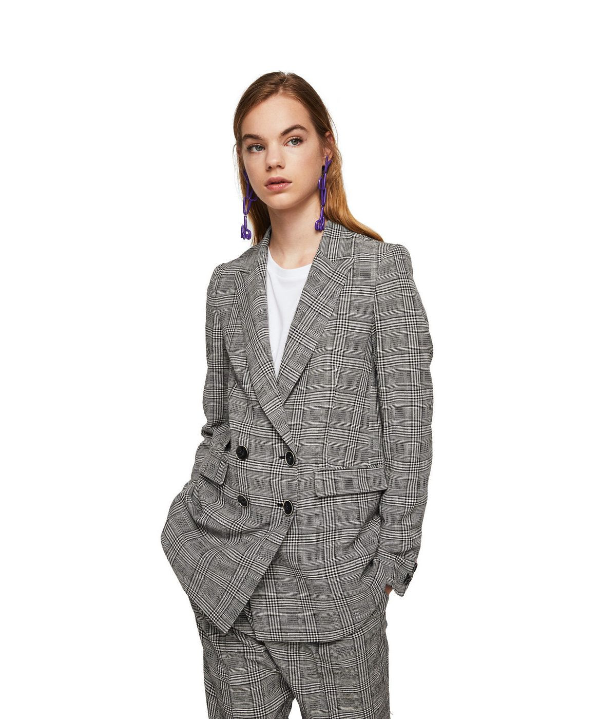 MANGO Blazer mit Schottenkaro | Schwab DE