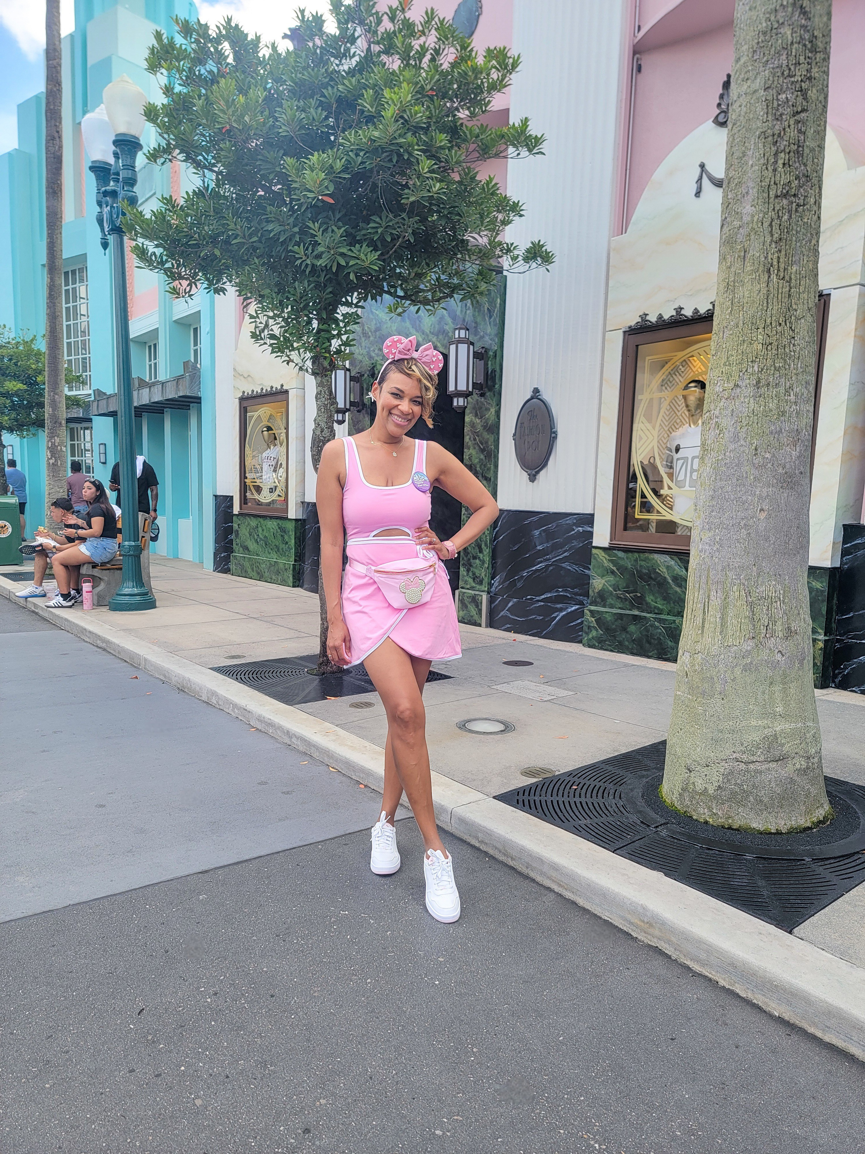 Disney World Look. This athletic dress is super comfortable.  Perfect for Disney. 🩷#DisneyWorldLooks#AthleticDress#DisneyFashion 

#LTKActive #LTKStyleTip #LTKTravel