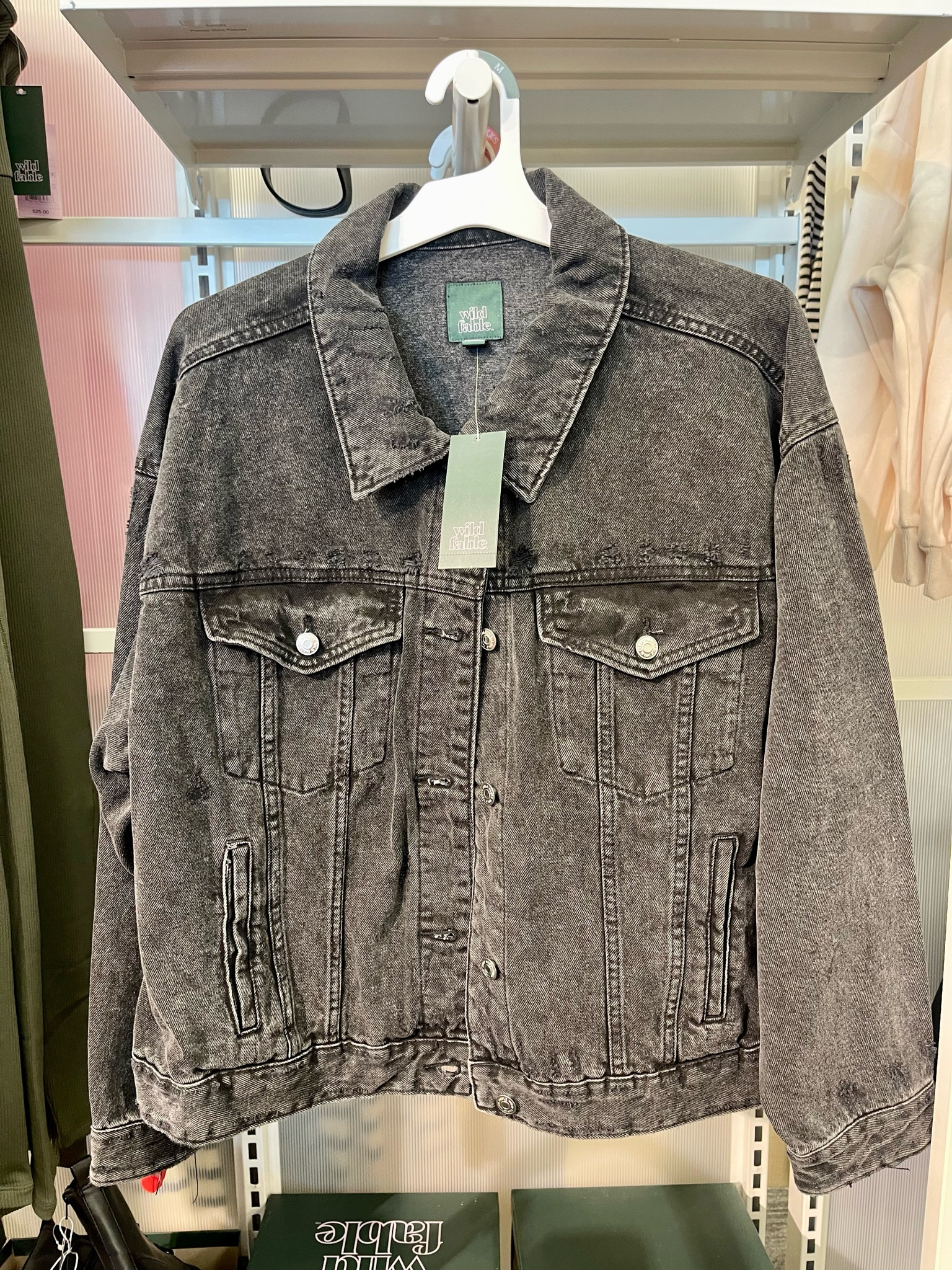 Wild Fable Cropped Jean Jacket Sale Store