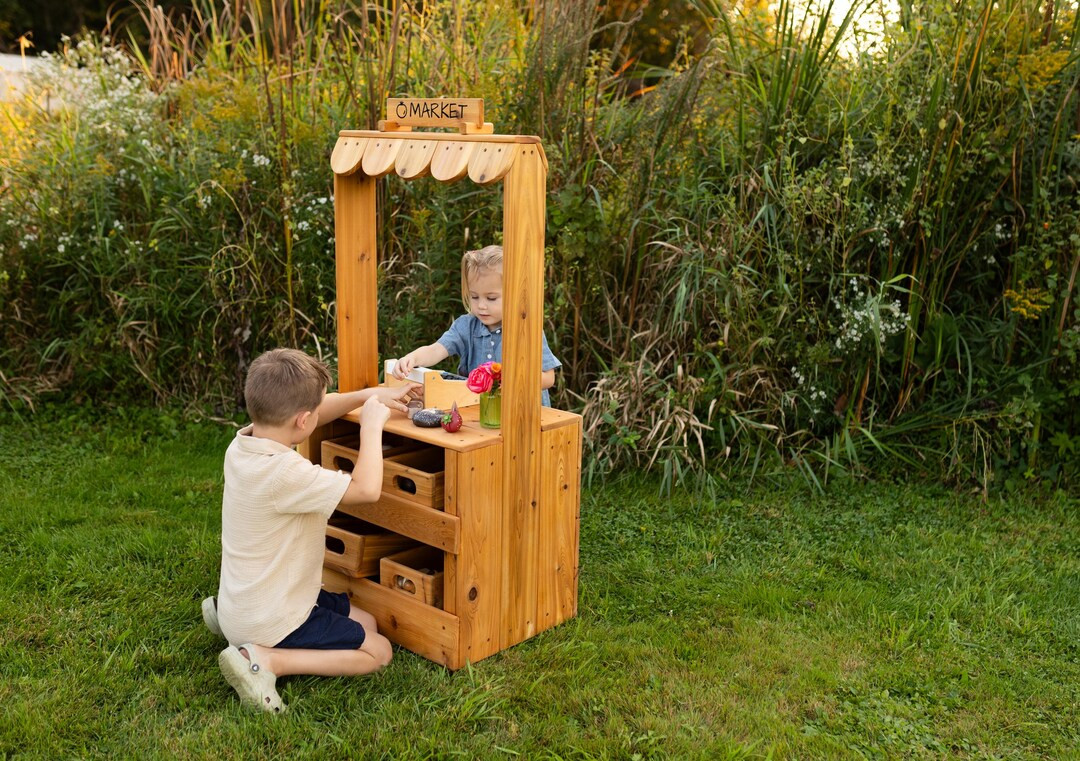 Outdoor Cedar Kids Market | Lemonade Stand | Kids Theatre | Children's Farmers Market | Outdoor K... | Etsy (Global)