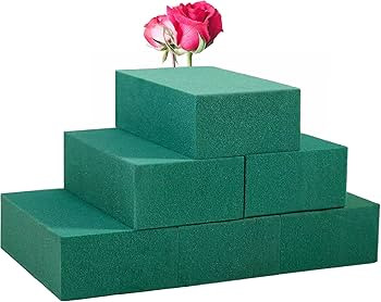 FLOFARE Pack of 6 Floral Foam Blocks Each (5.5"L x 3.1"W x 1.7"H) Green Wet & Dry Flower Foam for... | Amazon (US)