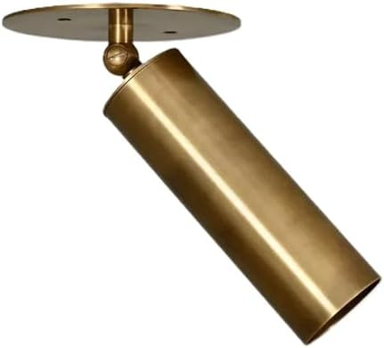 Adjustable Brass Ceiling Spotlight – Modern Rotatable Antique Finish LED Light Fixture for Indo... | Amazon (US)