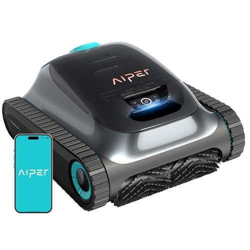 Aiper Scuba S1 Robotic Pool Cleaner, Wall & Waterline Cleaning, Dual Filtration, Extended 180-Min Battery Life, Smarter Navigation with High-Precision Sensors, App Support, OTA Upgrade | Amazon (US)