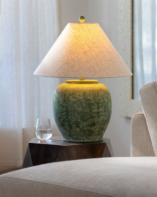 Moreau Table Lamp, Green | Lulu and Georgia 
