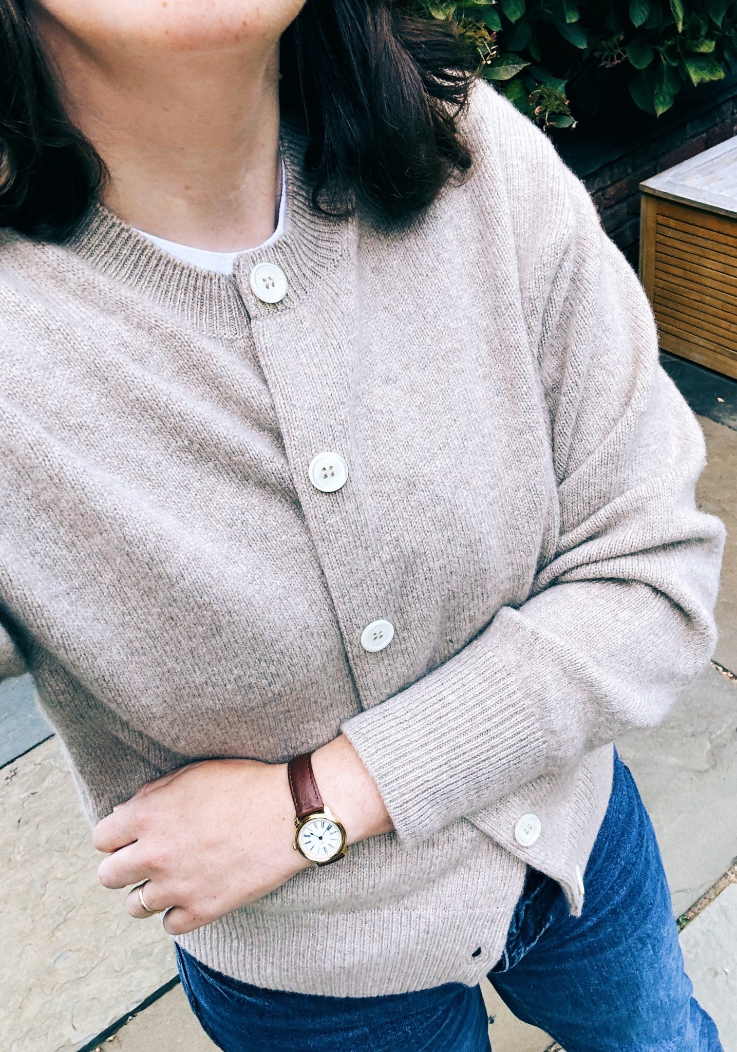The best combination is a cardigan and jeans  
15% off Frame with FEWER15
20% off March Hare watches with FEWERBETTER20

#LTKdayinmylife #LTKSeasonal #LTKootd