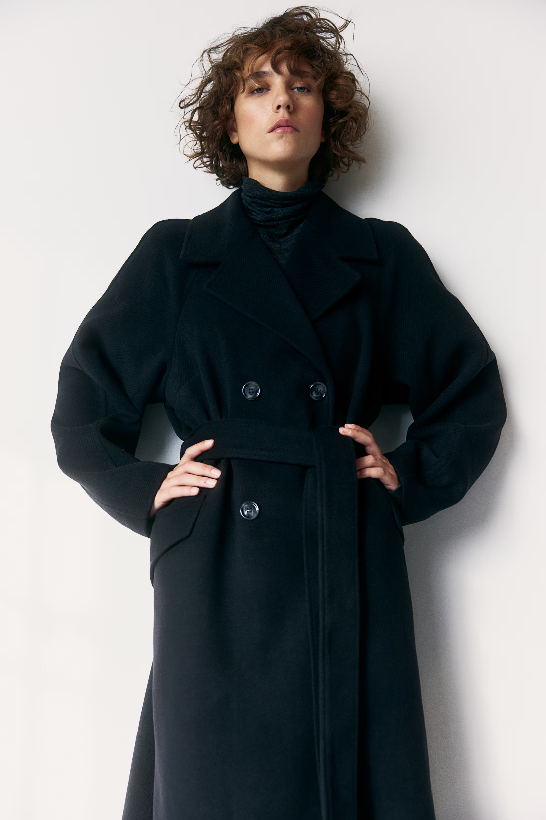 Mantel mit Bindegürtel | H&M (DE, AT, CH, NL, FI)