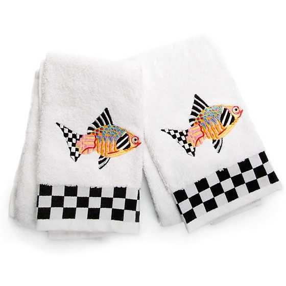 Fantasia Fish Hand Towels - Set of 2 | MacKenzie-Childs