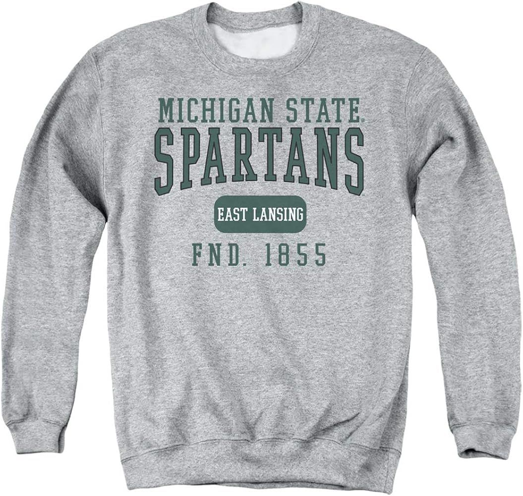 Michigan State University Founded Date Unisex Adult Crewneck Sweatshirt | Amazon (US)